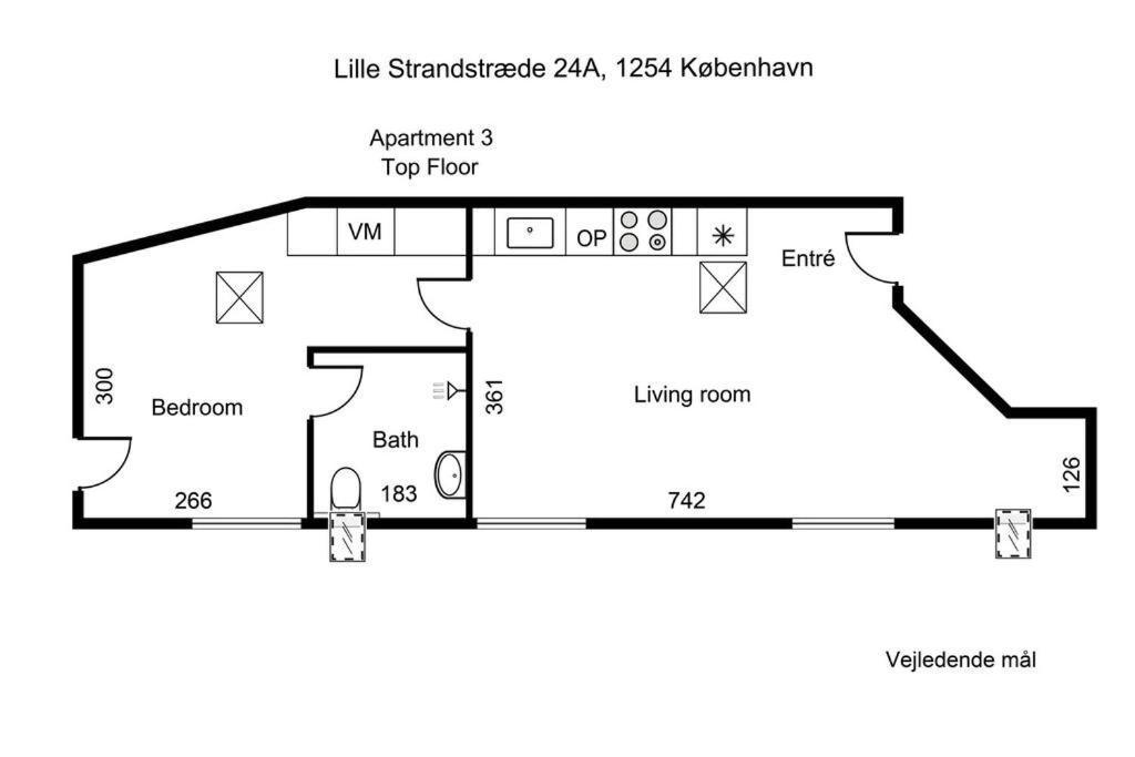 Charmerende Lejlighed Ved Nyhavn 3 Sal Kodaň Exteriér fotografie